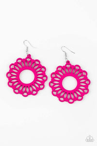 Dominican Daisy - Pink Earrings - Paparazzi Accessories - Sassysblingandthings