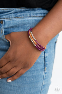 Spiral Dive - Purple Bracelet - Paparazzi Accessories