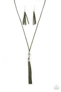Hold My Tassel - Green Necklace - Paparazzi Accessories - Sassysblingandthings