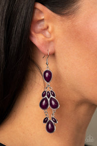 Superstar Social - Purple Earrings - Paparazzi Accessories