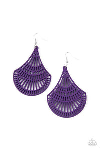 Tropical Tempest - Purple Earrings - Paparazzi Accessories - Sassysblingandthings