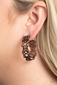Laurel Wreaths - Copper Earrings - Paparazzi Accessories