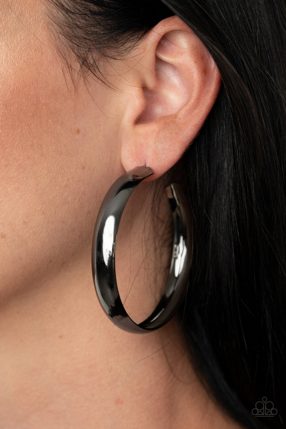 BEVEL In It - Black Earrings - Paparazzi Accessories
