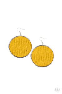 wonderfully-woven-yellow-earrings-paparazzi-accessories