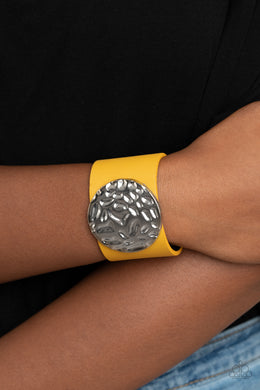 The Future Looks Bright - Yellow Bracelet - Paparazzi Accessories