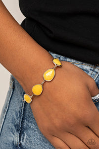 REIGNy Days - Yellow Bracelet - Paparazzi Accessories