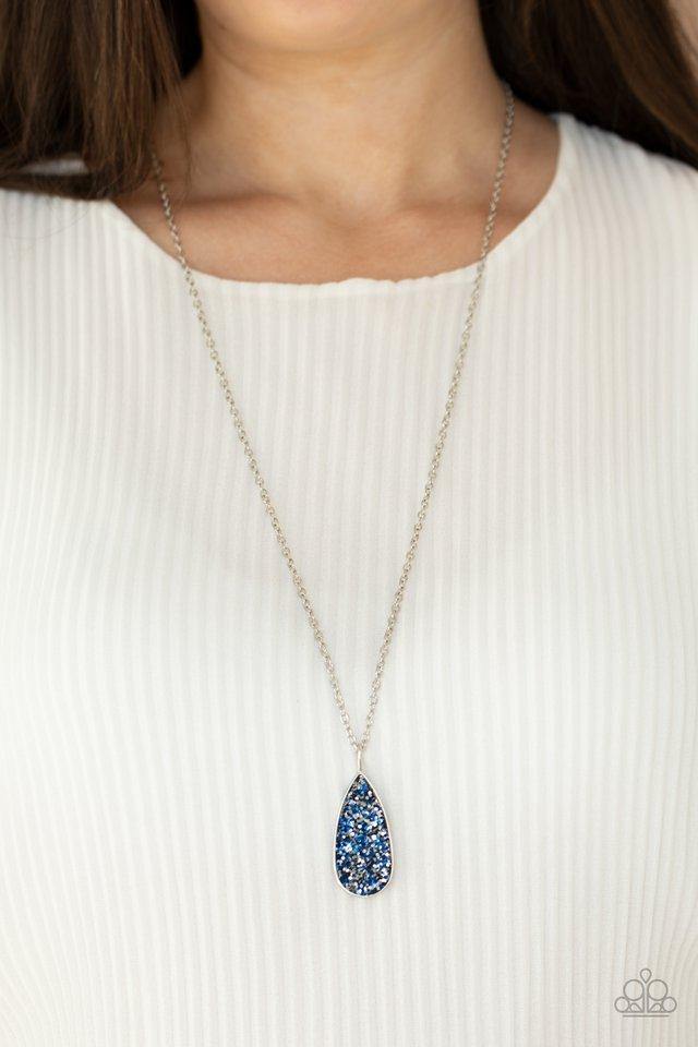 Daily Dose of Sparkle - Blue Necklace - Paparazzi Accessories - Sassysblingandthings