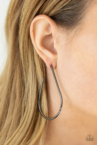 City Curves - Black Earrings - Paparazzi Accessories