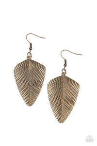 one-of-the-flock-brass-earrings-paparazzi-accessories
