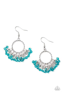 Charmingly Cabaret - Blue Earrings - Paparazzi Accessories - Sassysblingandthings