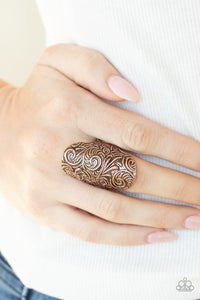 Paisley Paradise - Copper Ring - Paparazzi Accessories