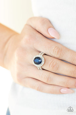 Unstoppable Sparkle - Blue Ring - Paparazzi Accessories