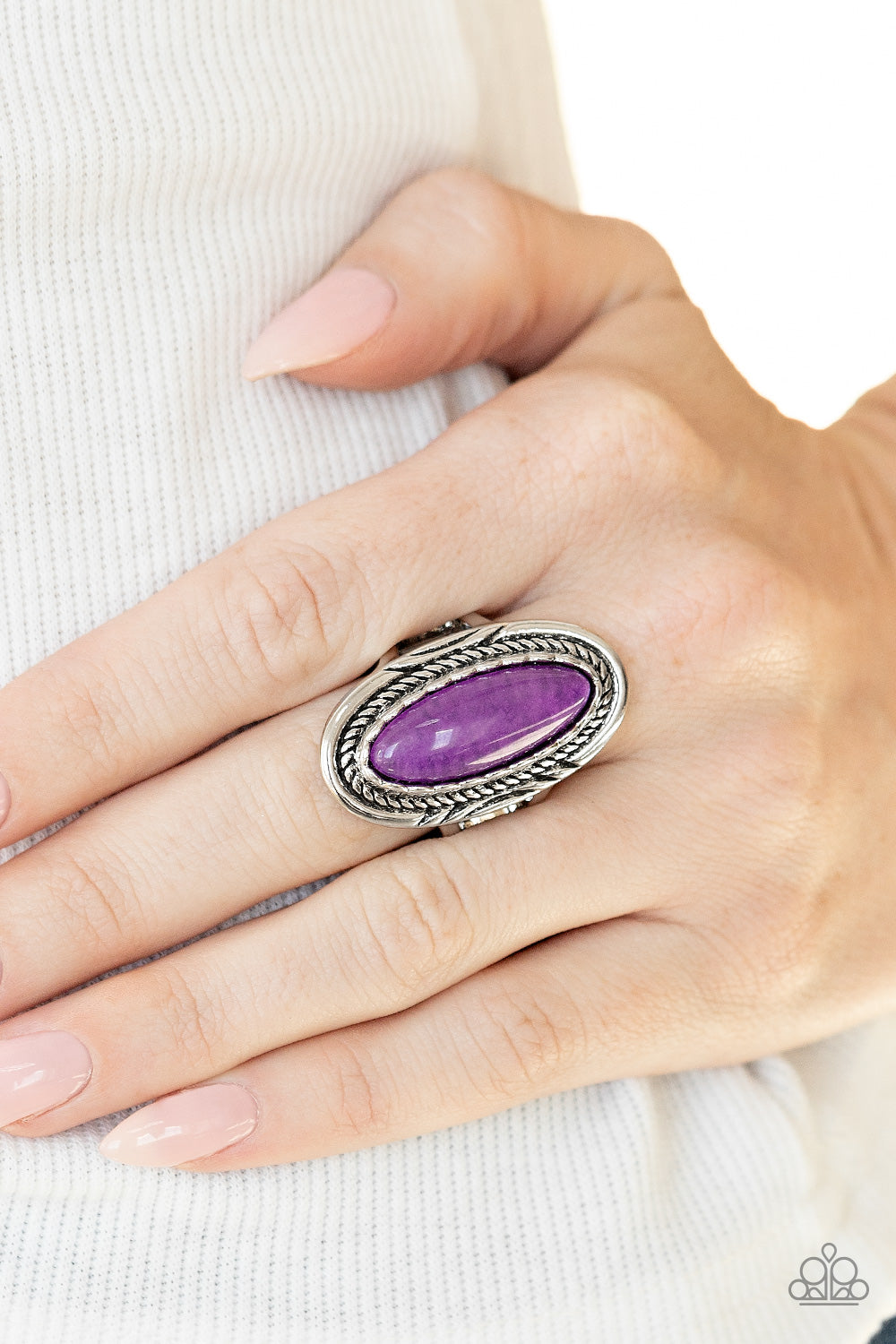 Primal Instincts - Purple Ring - Paparazzi Accessories