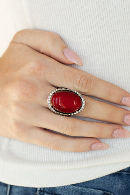 Happily Ever Enchanted - Red Ring - Paparazzi Accessories