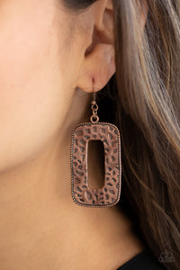 Primal Elements - Copper Earrings - Paparazzi Accessories