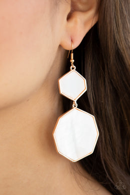 Vacation Glow - Rose Gold Earrings - Paparazzi Accessories