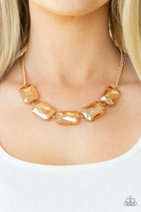 Heard It On The HEIR-Waves - Gold Necklace - Paparazzi Accessories