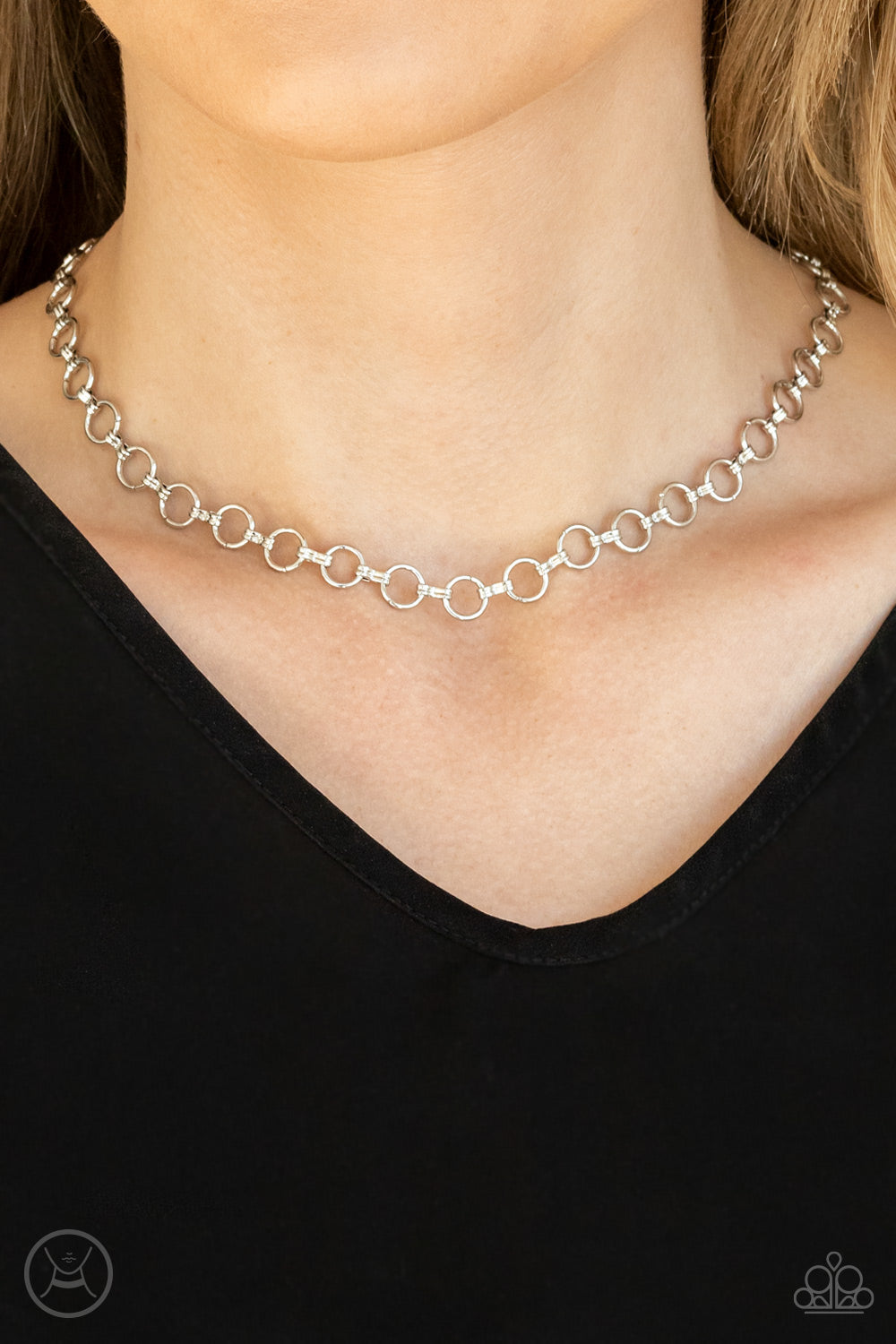 Insta Connection - Silver Necklace - Paparazzi Accessories