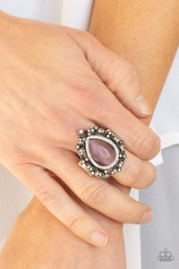Iridescently Icy - Purple Ring - Paparazzi Accessories