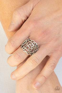 Get Your FRILL - Silver Ring - Paparazzi Accessories