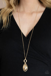 Glamorously Glaring - Gold Necklace - Paparazzi Accessories