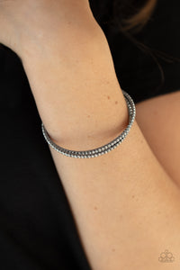 Iridescently Intertwined - Black Bracelet - Paparazzi Accessories