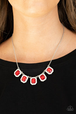 Next Level Luster - Red Necklace - Paparazzi Accessories