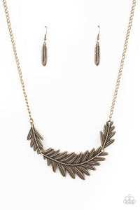 queen-of-the-quill-brass-necklace-paparazzi-accessories