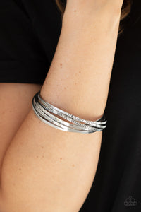 Trending in Tread - Silver Bracelet - Paparazzi Accessories