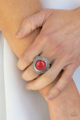 Evolutionary Essence - Red Ring - Paparazzi Accessories