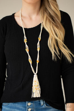 Summery Sensations - Orange Necklace - Paparazzi Accessories