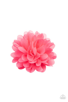 Blossom Blowout - Pink Hair Clip - Paparazzi Accessories