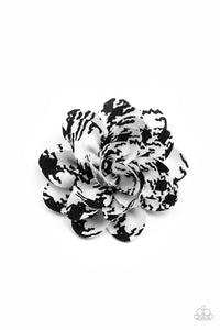 patterned-paradise-white-hair clip-paparazzi-accessories