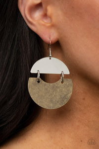 Watching The Sunrise - Brass Earrings - Paparazzi Accessories