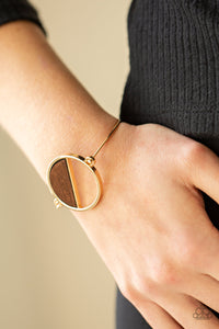 Timber Trade - Gold Bracelet - Paparazzi Accessories