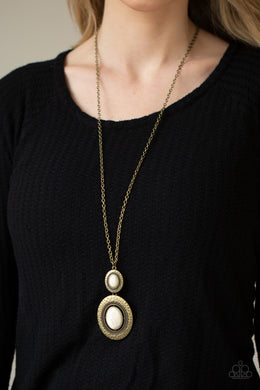 Southern Opera - Brass Necklace - Paparazzi Accessories