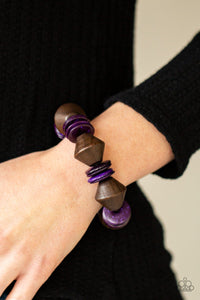 Bermuda Boardwalk - Purple Bracelet - Paparazzi Accessories