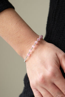 Tea Party Twinkle - Pink Bracelet - Paparazzi Accessories