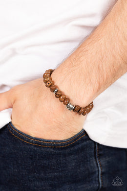 Natural State of Mind - Brown Bracelet - Paparazzi Accessories