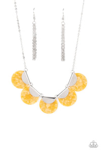 mermaid-oasis-yellow-necklace-paparazzi-accessories