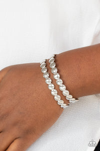 On The Spot Shimmer - Silver Bracelet - Paparazzi Accessories