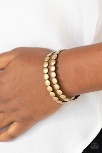 On The Spot Shimmer - Brass Bracelet - Paparazzi Accessories