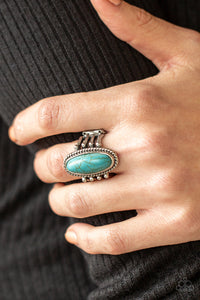 Home On The RANCH - Blue Ring - Paparazzi Accessories