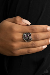 Perfectly Perennial - Pink Ring - Paparazzi Accessories