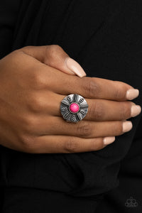 PALMS Reader - Pink Ring - Paparazzi Accessories