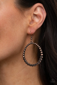 Rustic Society - Copper Earrings - Paparazzi Accessories