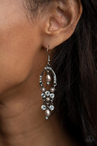 Back In The Spotlight - Brown Earrings - Paparazzi Accessories