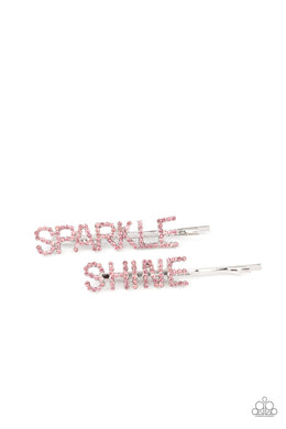 Center of the SPARKLE-verse - Pink Hair Clip - Paparazzi Accessories
