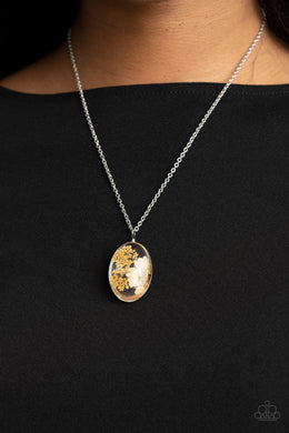 Boho Garden Parties - Orange Necklace - Paparazzi Accessories