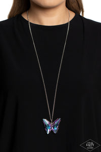 The Social Butterfly Effect - Purple Necklace - Paparazzi Accessories